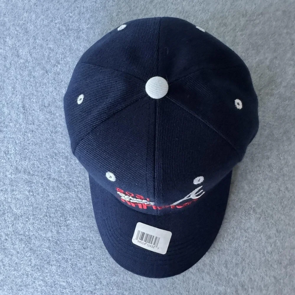 Atlanta Braves Hat Strap Back Mens One Size Blue MLB 2021 World Series Champions